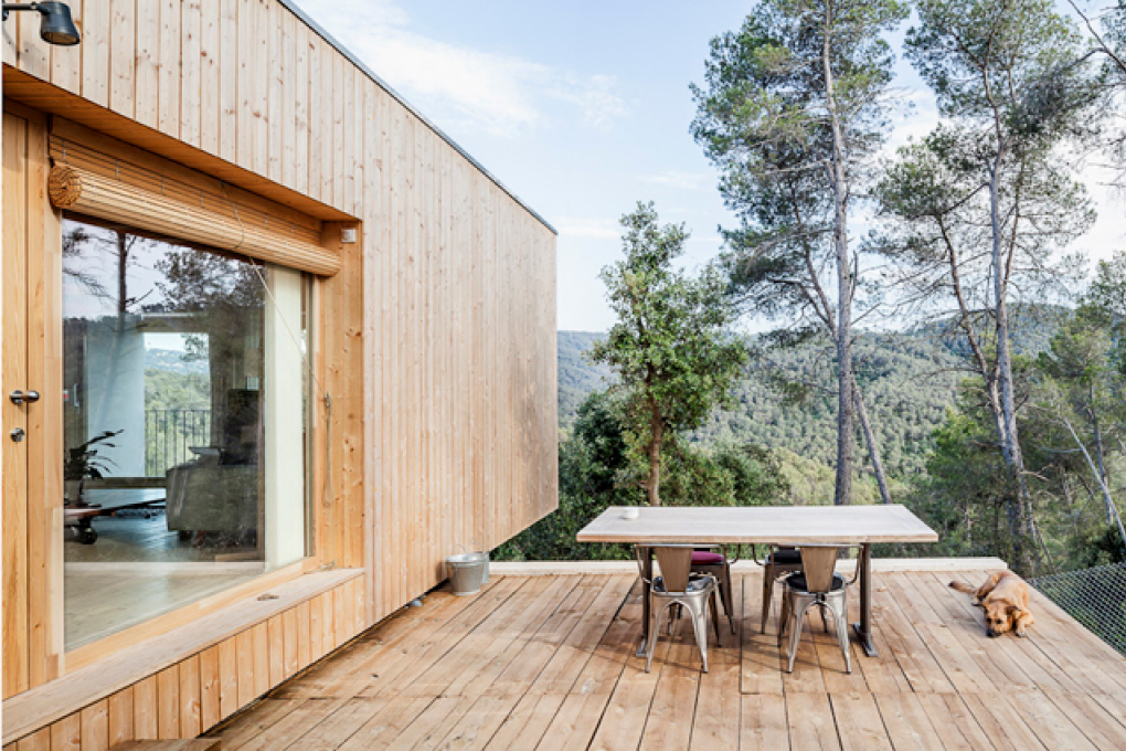 architecture tour en bois